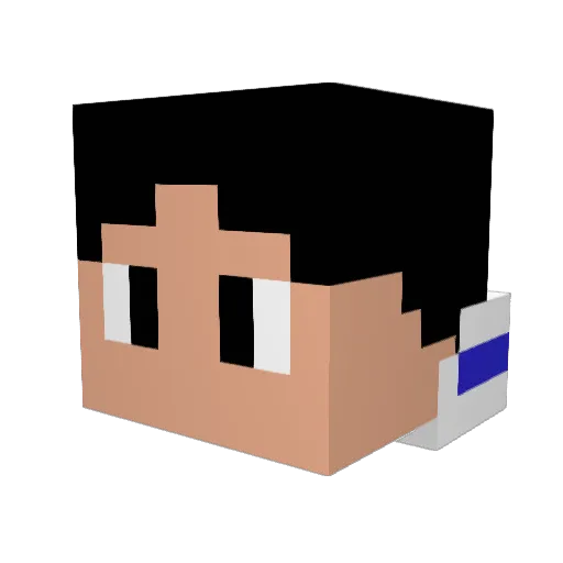 BrownSugar Minecraft avatar head, 3D render