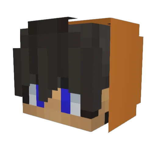 BrownT0wn Minecraft avatar head, 3D render