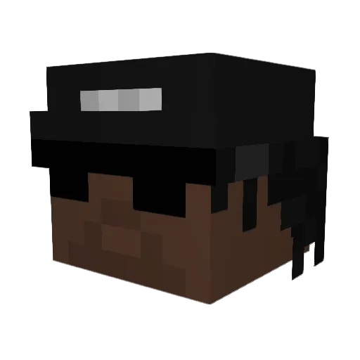 Browner7 Minecraft avatar head, 3D render