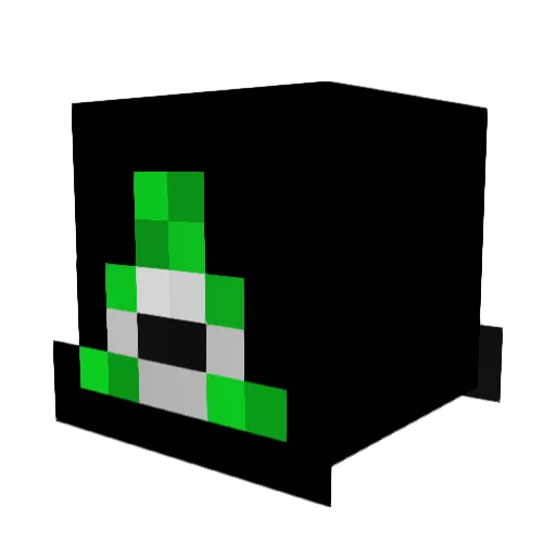 Browney Minecraft avatar head, 3D render