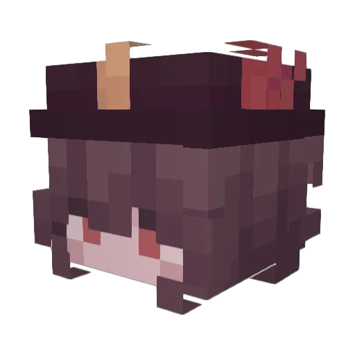 BrownieTNT Minecraft avatar head, 3D render