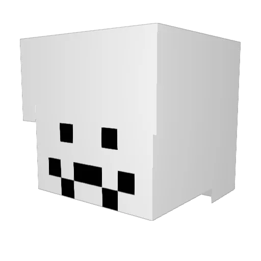 Browningtaco Minecraft avatar head, 3D render