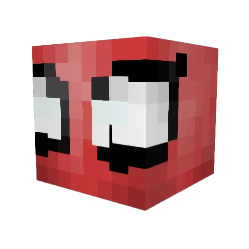 Brownmil Minecraft avatar head, 3D render