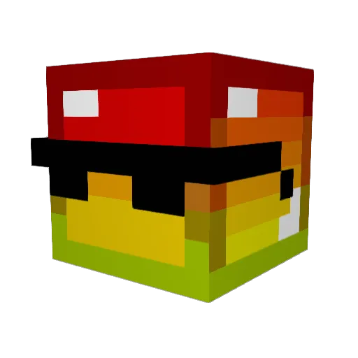 BrownxEllence Minecraft avatar head, 3D render