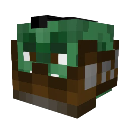 BroxigarTheRed Minecraft avatar head, 3D render