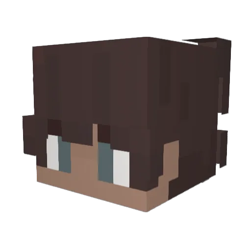 Broyouhavenodad Minecraft avatar head, 3D render