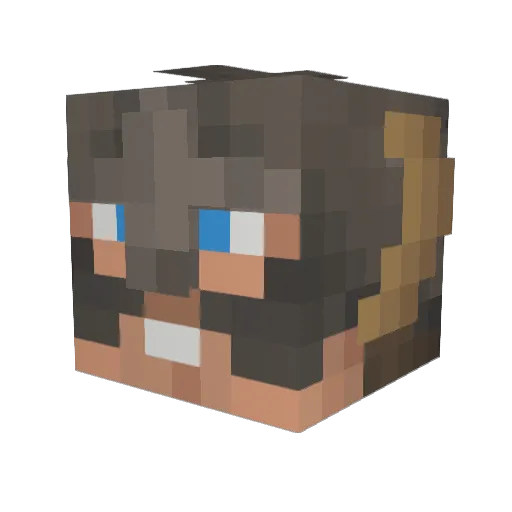 BrozistanHero Minecraft avatar head, 3D render