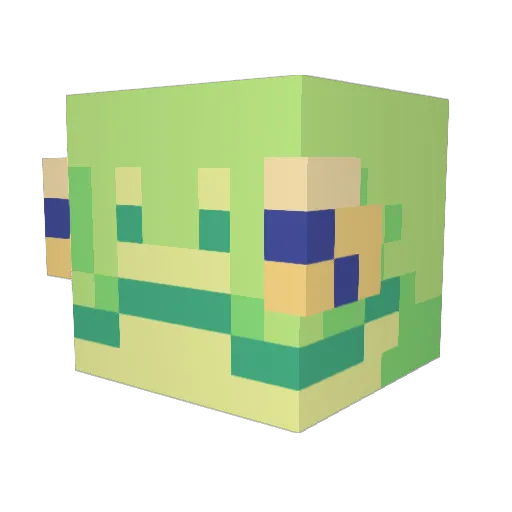 Brpt Minecraft avatar head, 3D render
