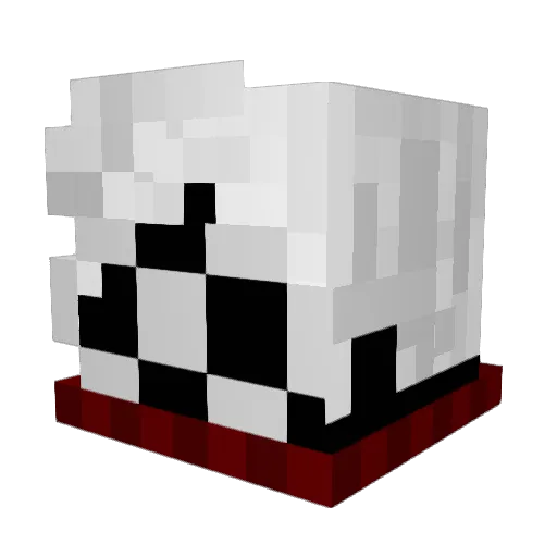 Brrracks Minecraft avatar head, 3D render