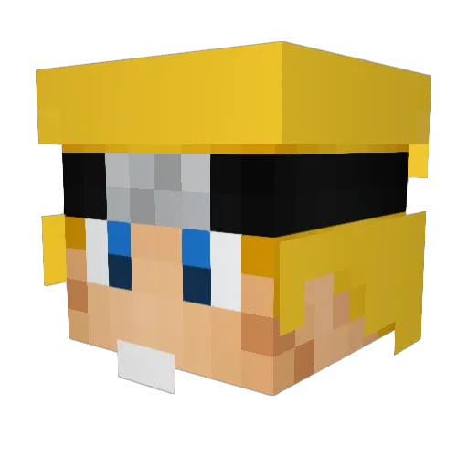 BruCrack01 Minecraft avatar head, 3D render