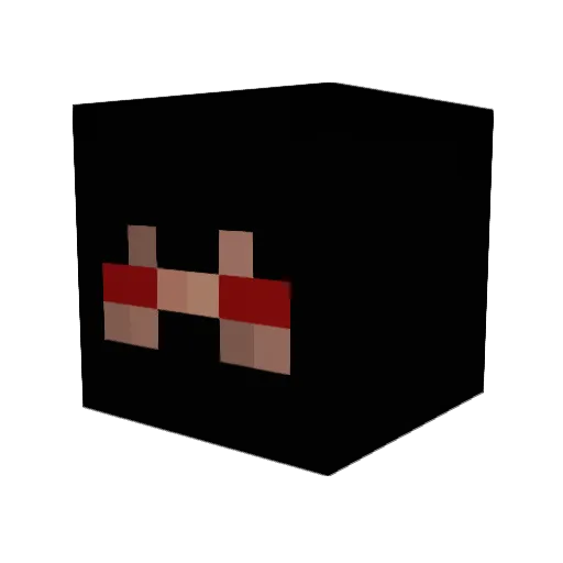 BruDrago Minecraft avatar head, 3D render