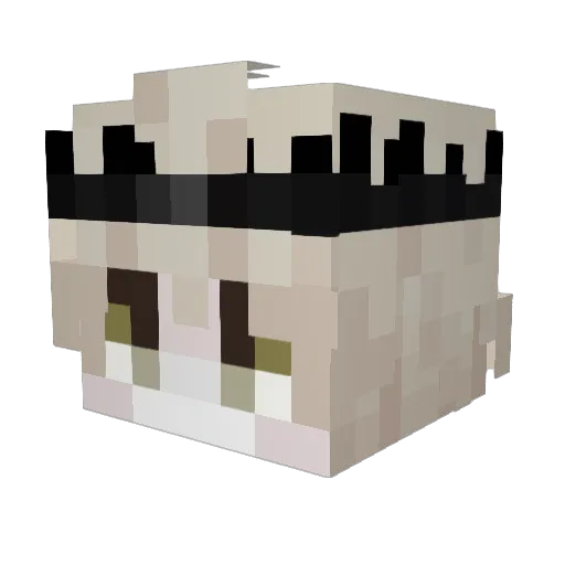 Bruarec Minecraft avatar head, 3D render