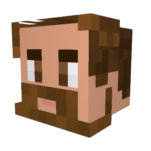 BruceGreene Minecraft avatar head, 3D render