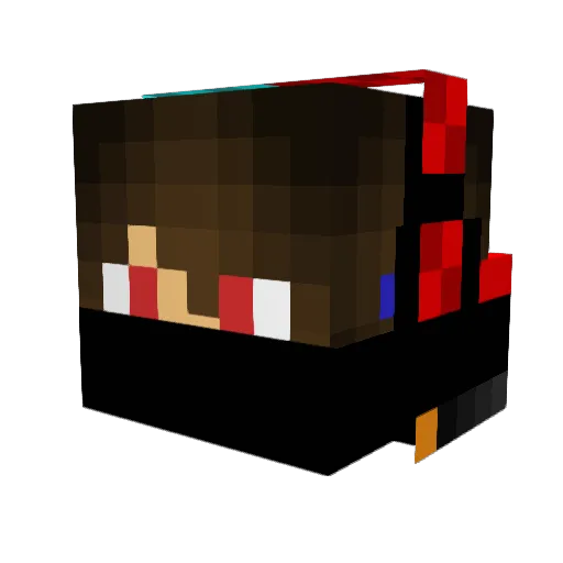 BruceLee725 Minecraft avatar head, 3D render