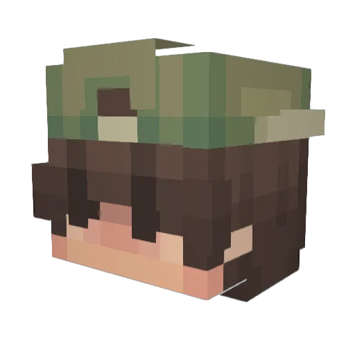 Brucie0 Minecraft avatar head, 3D render