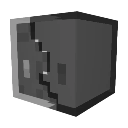 Brucieeee Minecraft avatar head, 3D render