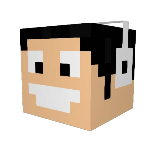 Brucilin98 Minecraft avatar head, 3D render