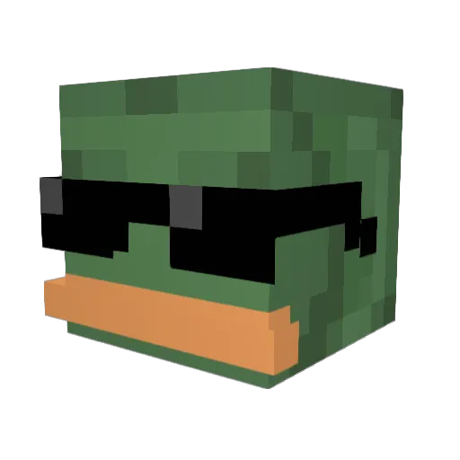 Bruczek9971 Minecraft avatar head, 3D render
