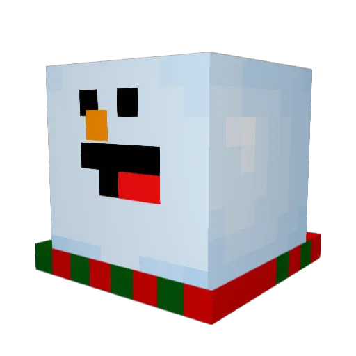 BruderMussHG Minecraft avatar head, 3D render