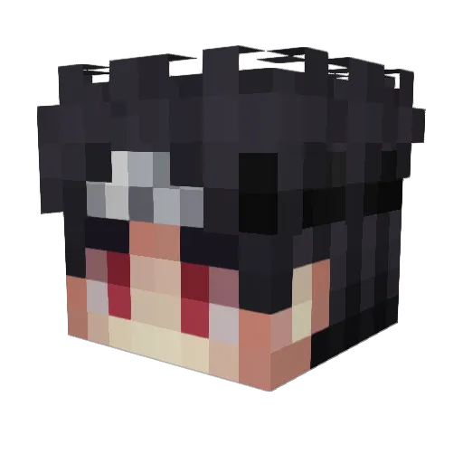 BruederX Minecraft avatar head, 3D render