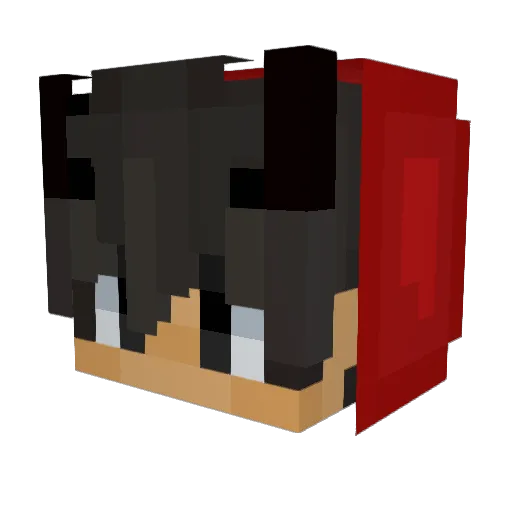 Bruenor1080 Minecraft avatar head, 3D render