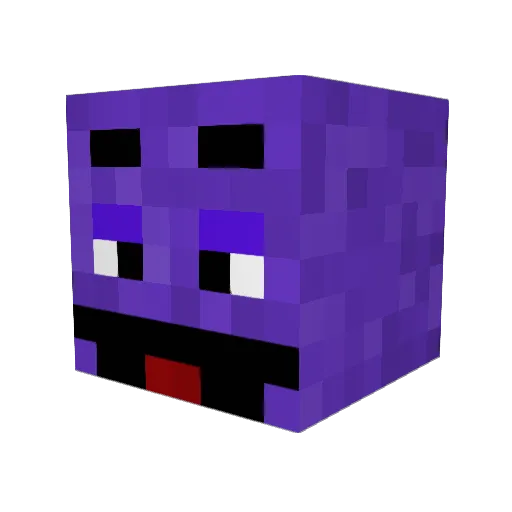 BrugM Minecraft avatar head, 3D render