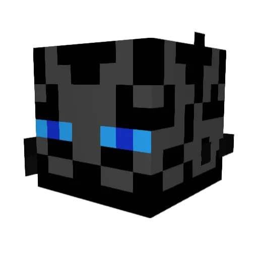 Brugany Minecraft avatar head, 3D render