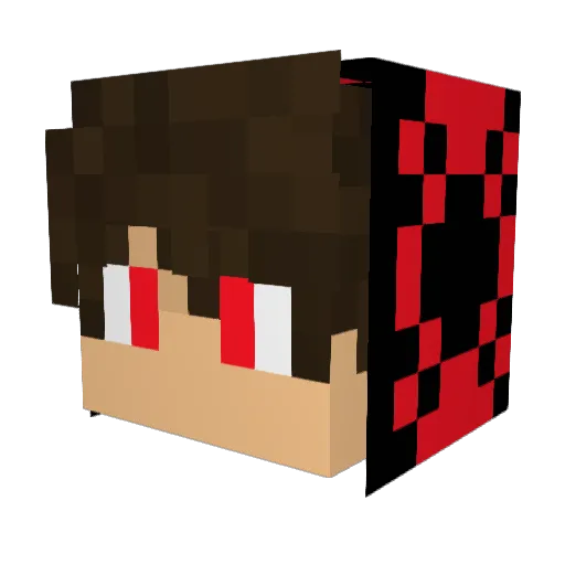 Bruge73 Minecraft avatar head, 3D render