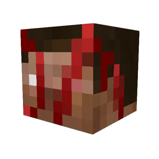 Bruh1209 Minecraft avatar head, 3D render