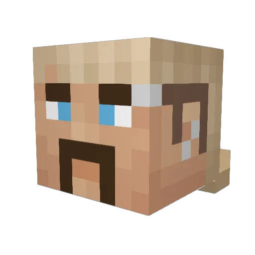Bruh1235674 Minecraft avatar head, 3D render