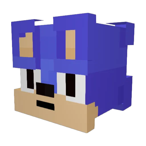 Bruh Minecraft avatar head, 3D render