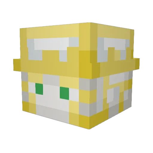 BruhBeankie Minecraft avatar head, 3D render