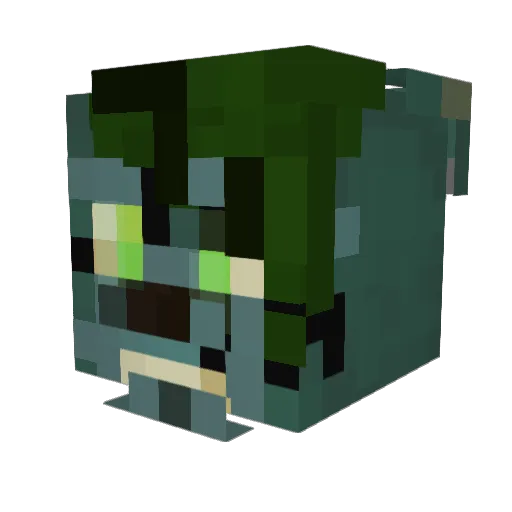 BruhBoi21 Minecraft avatar head, 3D render
