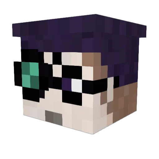 BruhBunny Minecraft avatar head, 3D render