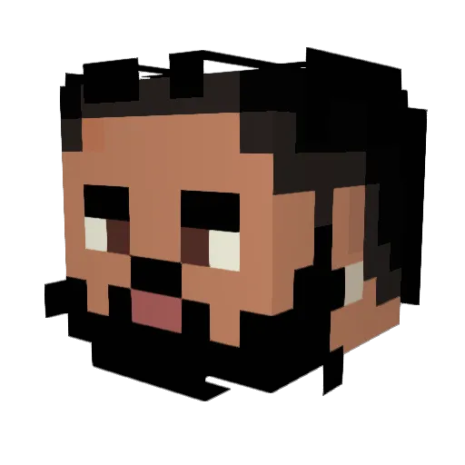 BruhDaM3atMaster Minecraft avatar head, 3D render
