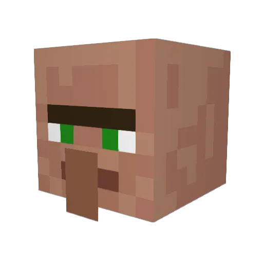 BruhHam Minecraft avatar head, 3D render
