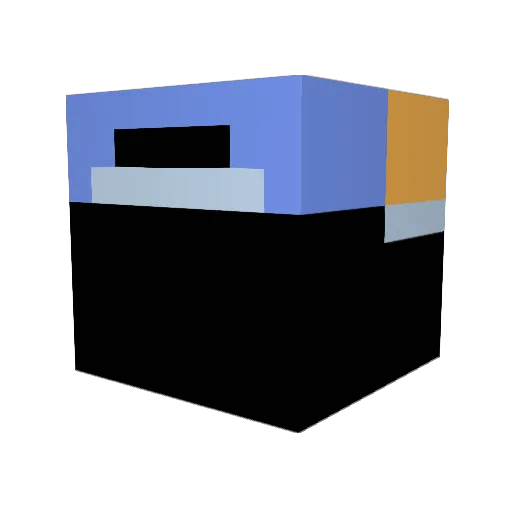 BruhItzPandaaaa Minecraft avatar head, 3D render