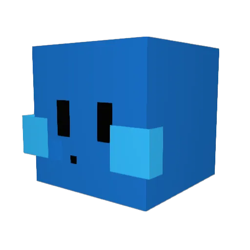 BruhMami Minecraft avatar head, 3D render