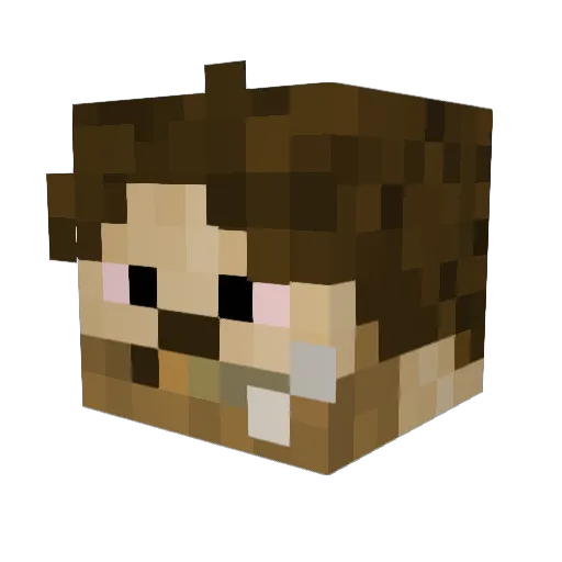 BruhManeGod3 Minecraft avatar head, 3D render