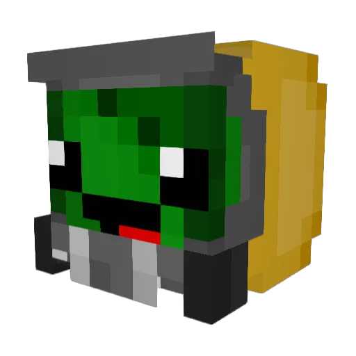 BruhWitACactus Minecraft avatar head, 3D render