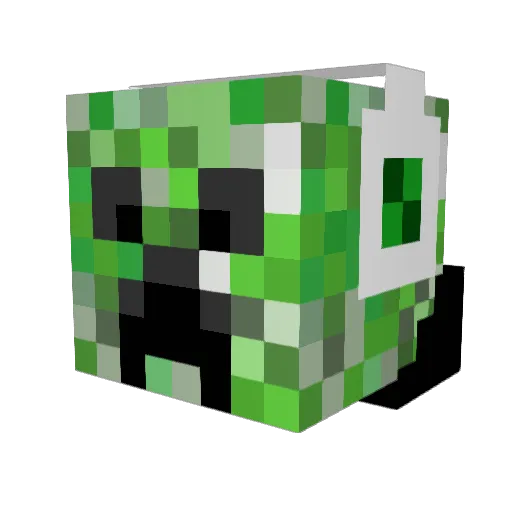 Bruhsef Minecraft avatar head, 3D render