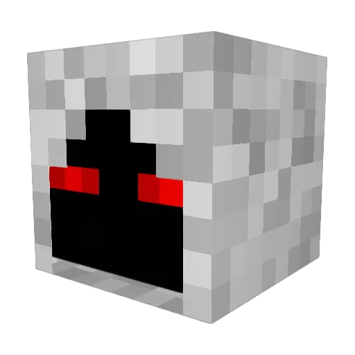 Bruitse Minecraft avatar head, 3D render