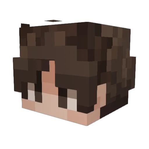 BrujToo Minecraft avatar head, 3D render