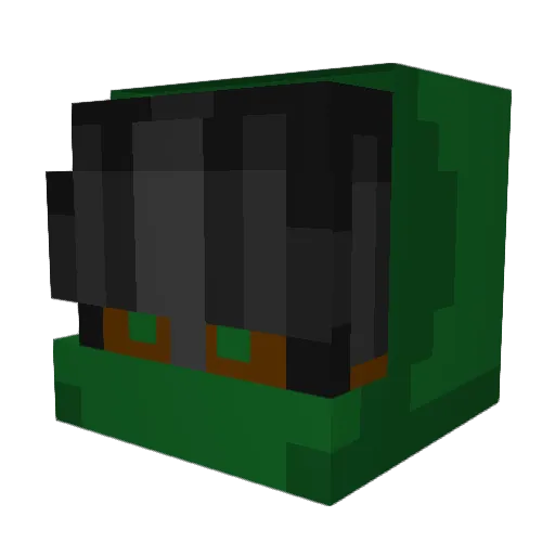 Brujo17 Minecraft avatar head, 3D render