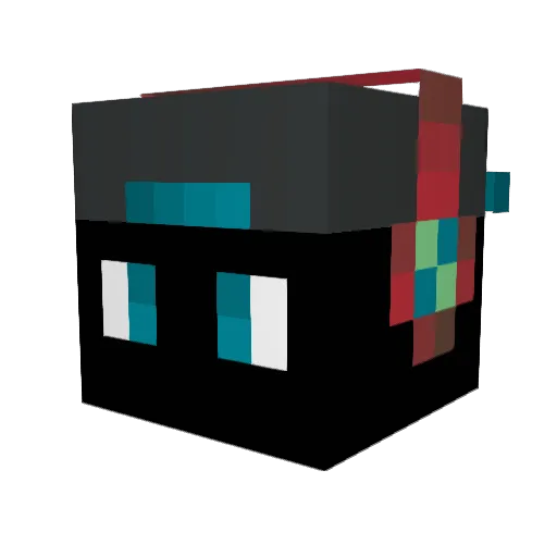 Bruk4s Minecraft avatar head, 3D render