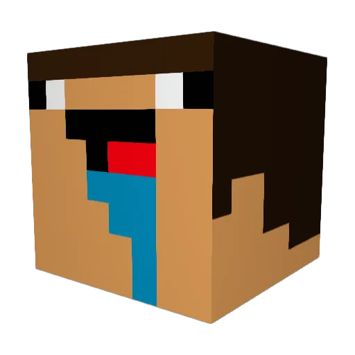 BrumpusBingleton Minecraft avatar head, 3D render