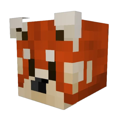 BrunchPanda_ Minecraft avatar head, 3D render