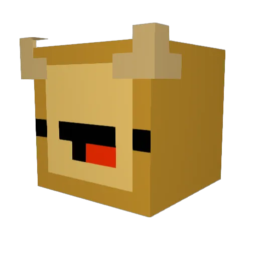 Brunichurri Minecraft avatar head, 3D render