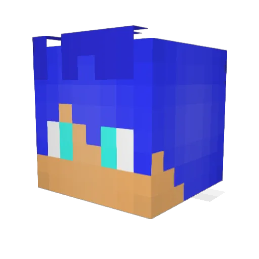 BruniinFX Minecraft avatar head, 3D render