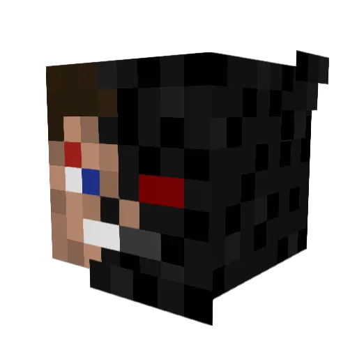 Bruninho_Chumy Minecraft avatar head, 3D render